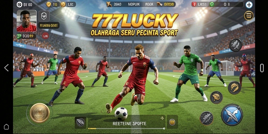 Tampilan gameplay menegangkan di 777LUCKY dengan elemen olahraga yang seru.