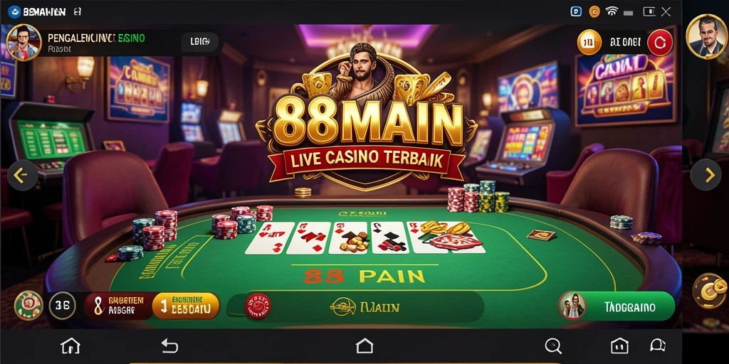 Tampilan gameplay Live Casino yang mengesankan di 88MAIN.