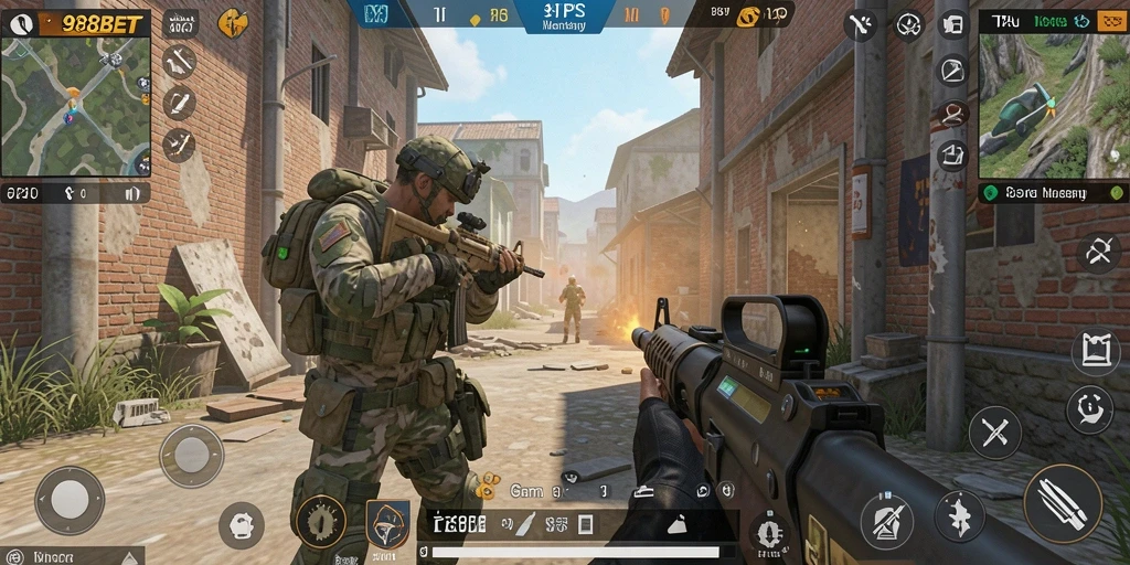 Tampilan gameplay seru dan penuh aksi di 988BET.