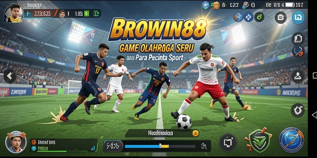 Tampilan gameplay menarik pada BROWIN88 yang menampilkan olahraga seru.