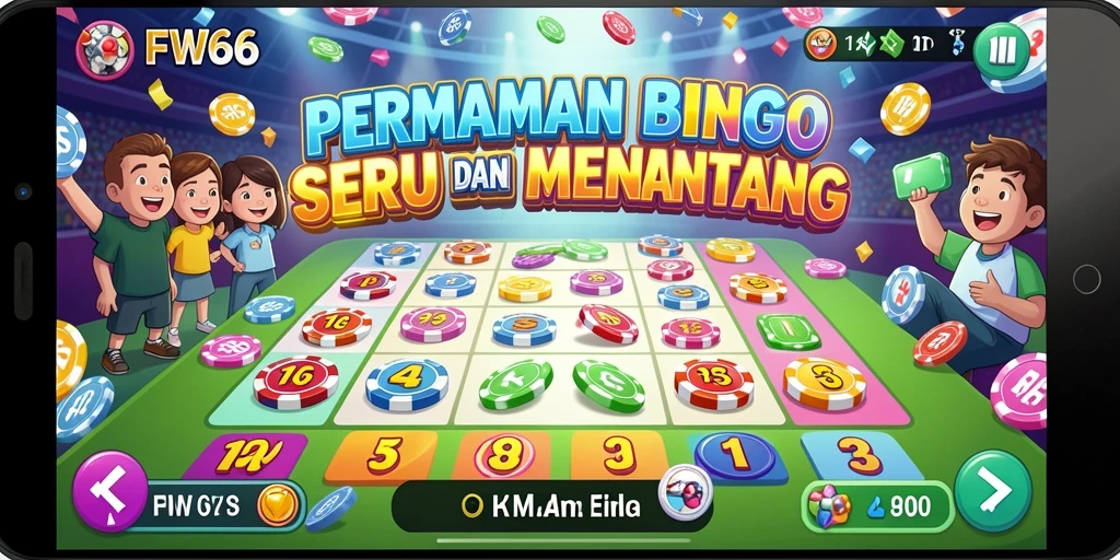 Tampilan gameplay seru FW66, nikmati Bingo yang mendebarkan.