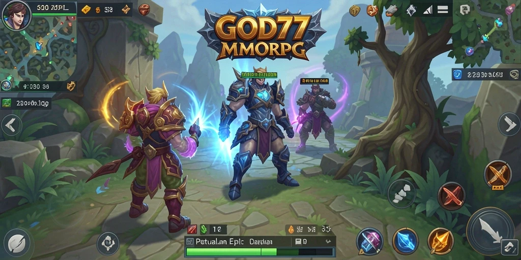 Gameplay menakjubkan di dunia fantasi GOD77.