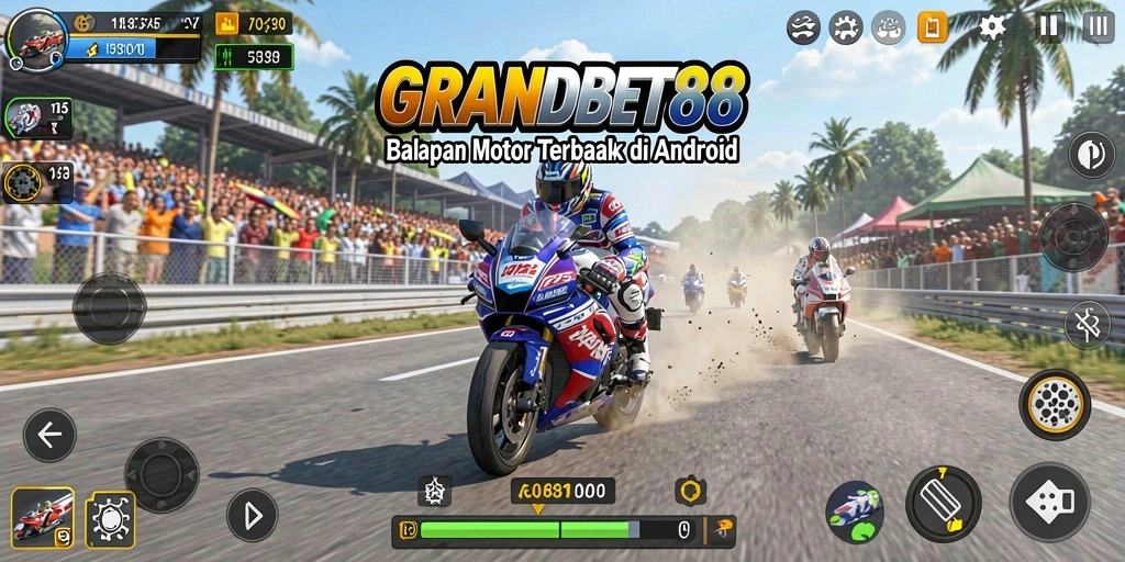 Tampilan balapan motor yang seru dan mengasyikkan di GRANDBET88.