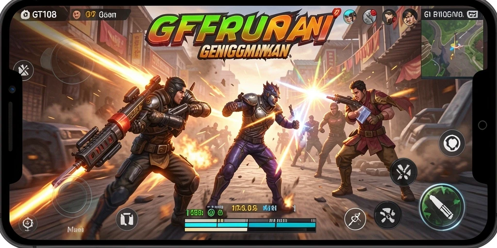 Gameplay penuh aksi dari GT108 yang menampilkan pertarungan epik.