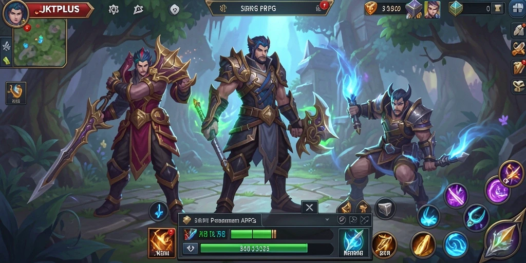 Screenshot JKTPLUS menampilkan aksi pertempuran seru dalam dunia ARPG.