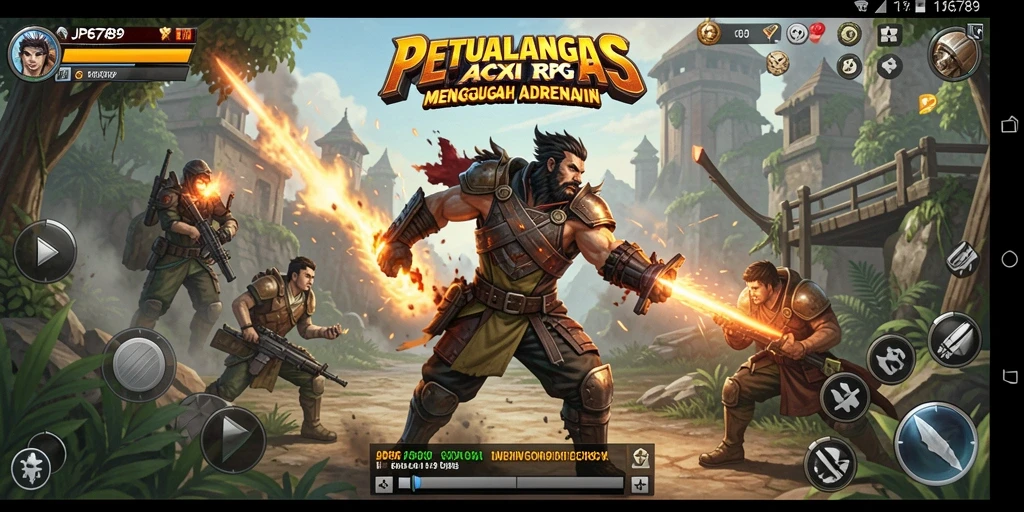 Tampilan gameplay intens dan dinamis dari JP6789.