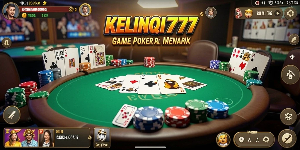 Tampilan menarik gameplay Poker KELINCI777 dengan pemain aktif.