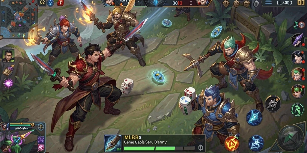 Screenshot gameplay seru dari permainan Gaple di MLBB8.