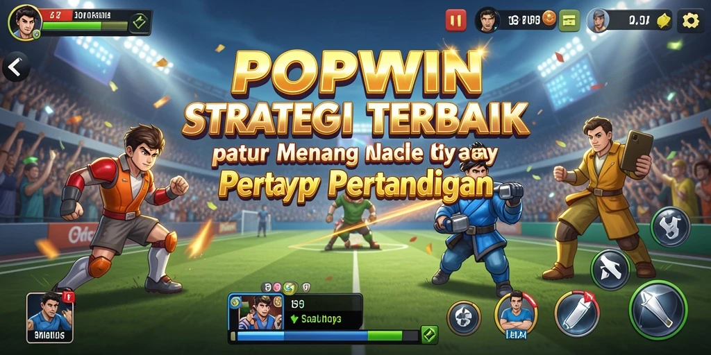 Tangkapan layar menunjukkan aksi strategis mendebarkan dalam POPWIN.