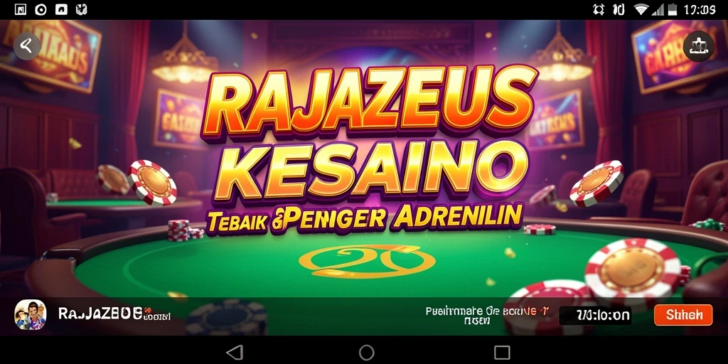 Tampilan gameplay Kasino yang mendebarkan dari RAJAZEUS.