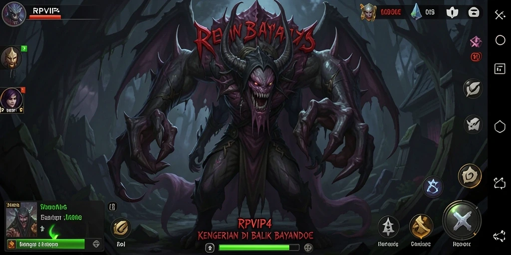Tampilan gameplay menyeramkan di RPVIP4 yang mengguncang jiwa.