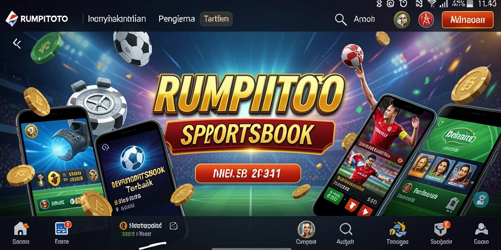 Tampilan gameplay RUMPITOTO saat bertaruh pada pertandingan olahraga.